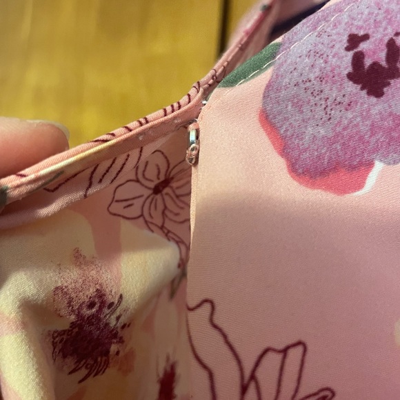 AVA & VIA Plus Size 3x Pink Floral Wrap Dress - Picture 6 of 7